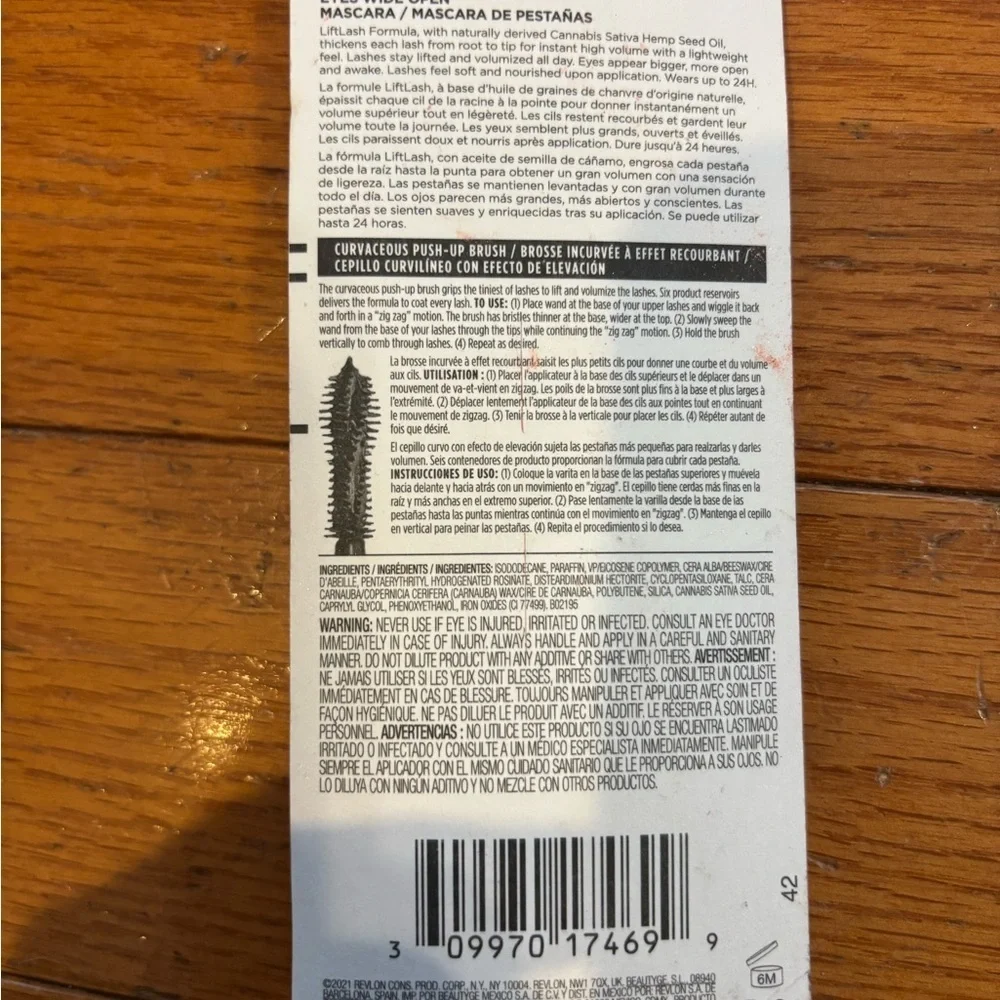 Revlon 24h So Fierce Eyes Wide Open Waterproof Mascara #104 black
